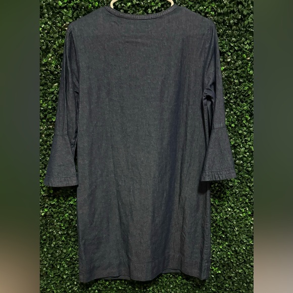 DRAPER JAMES DENIM CHAMBRAY SHIFT DRESS - Picture 3 of 9